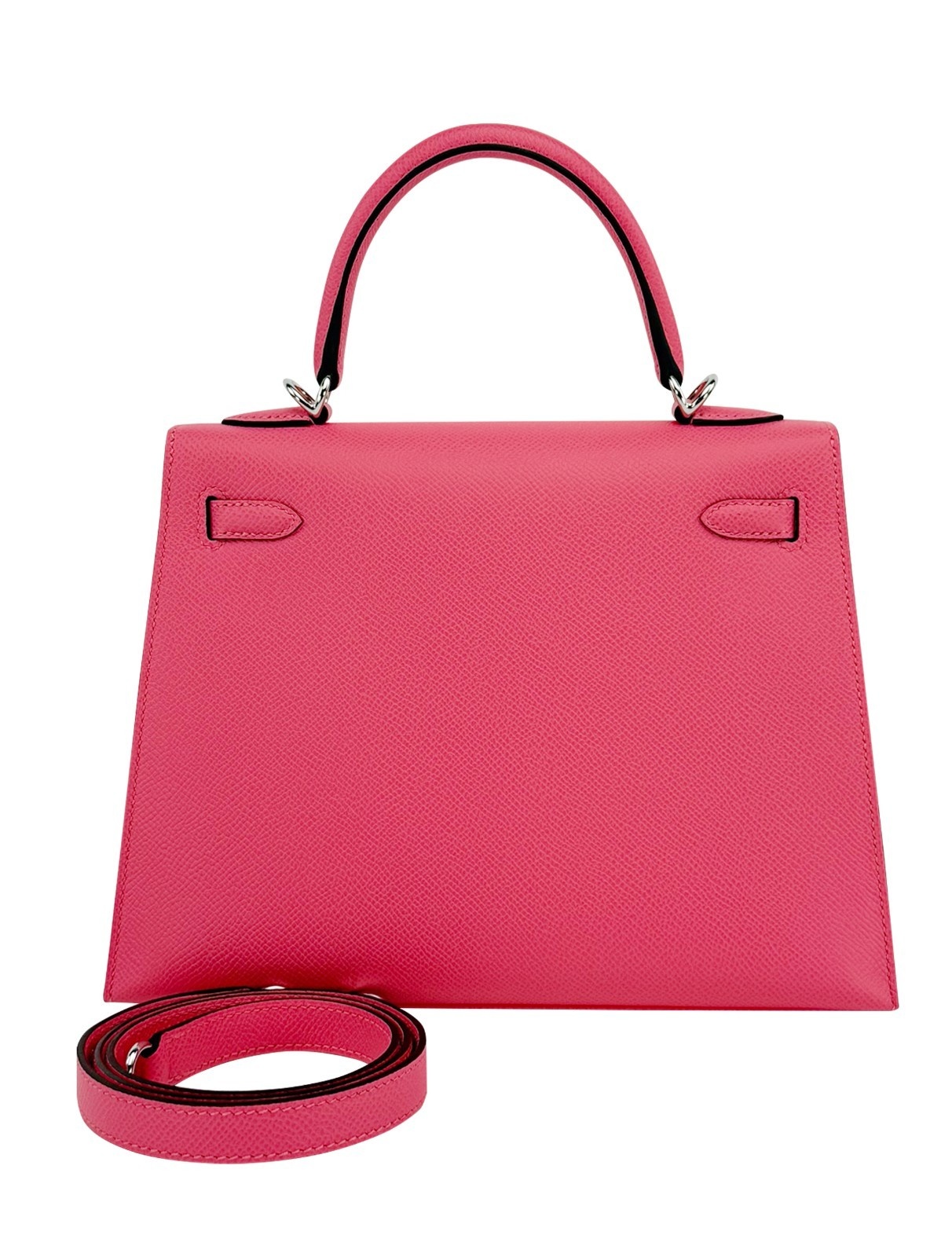 Hermes Kelly 25 Sellier Epsom Rose Azalee Palladium Hardware K Stamp 2025