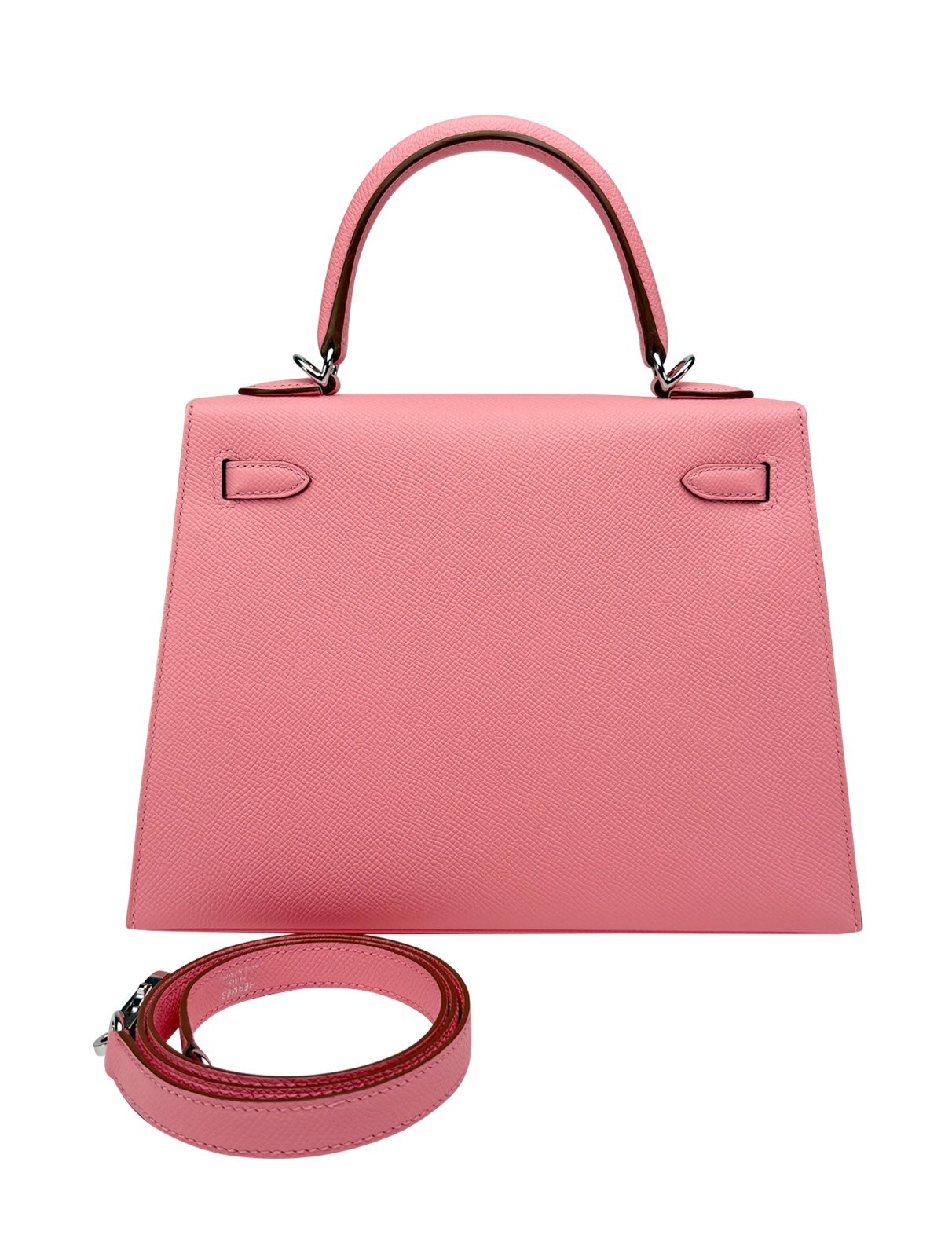 Hermes Kelly 25 Sellier Epsom Rose Confetti Palladium Hardware K Stamp 2025