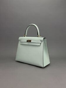 Hermes Kelly 25 Sellier Epsom Vert Peppermint Permabrass Hardware K Stamp 2025