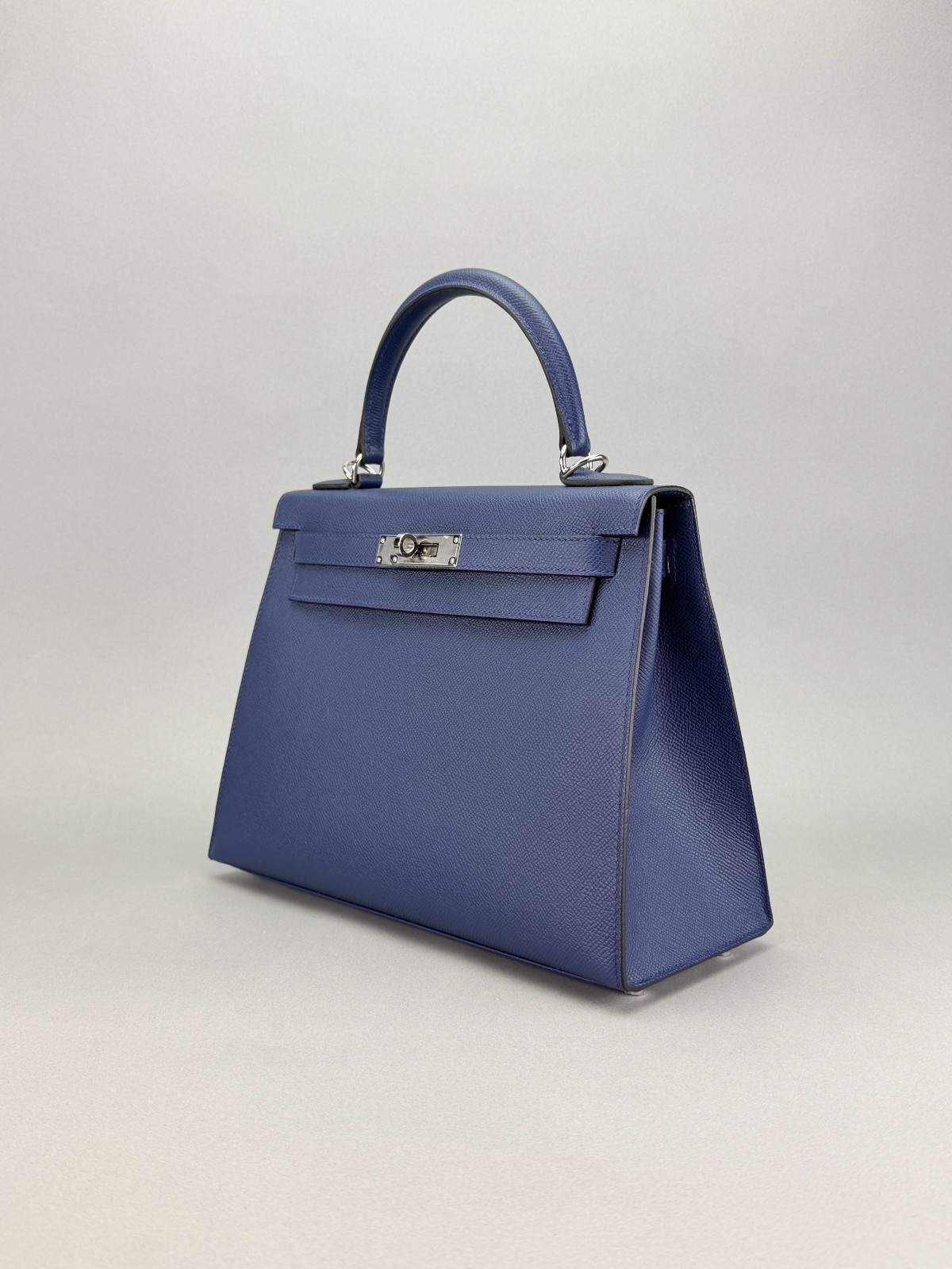 Hermes Kelly 28 Sellier Epsom Blue Saphir Palladium Hardware B Stamp 2023