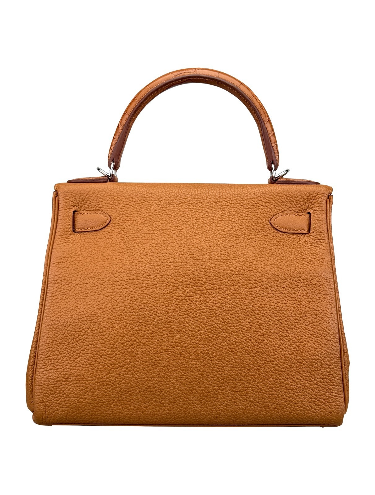 Hermes Kelly 28 Togo Touch Alligator Gold Palladium Hardware Preowned Y Stamp