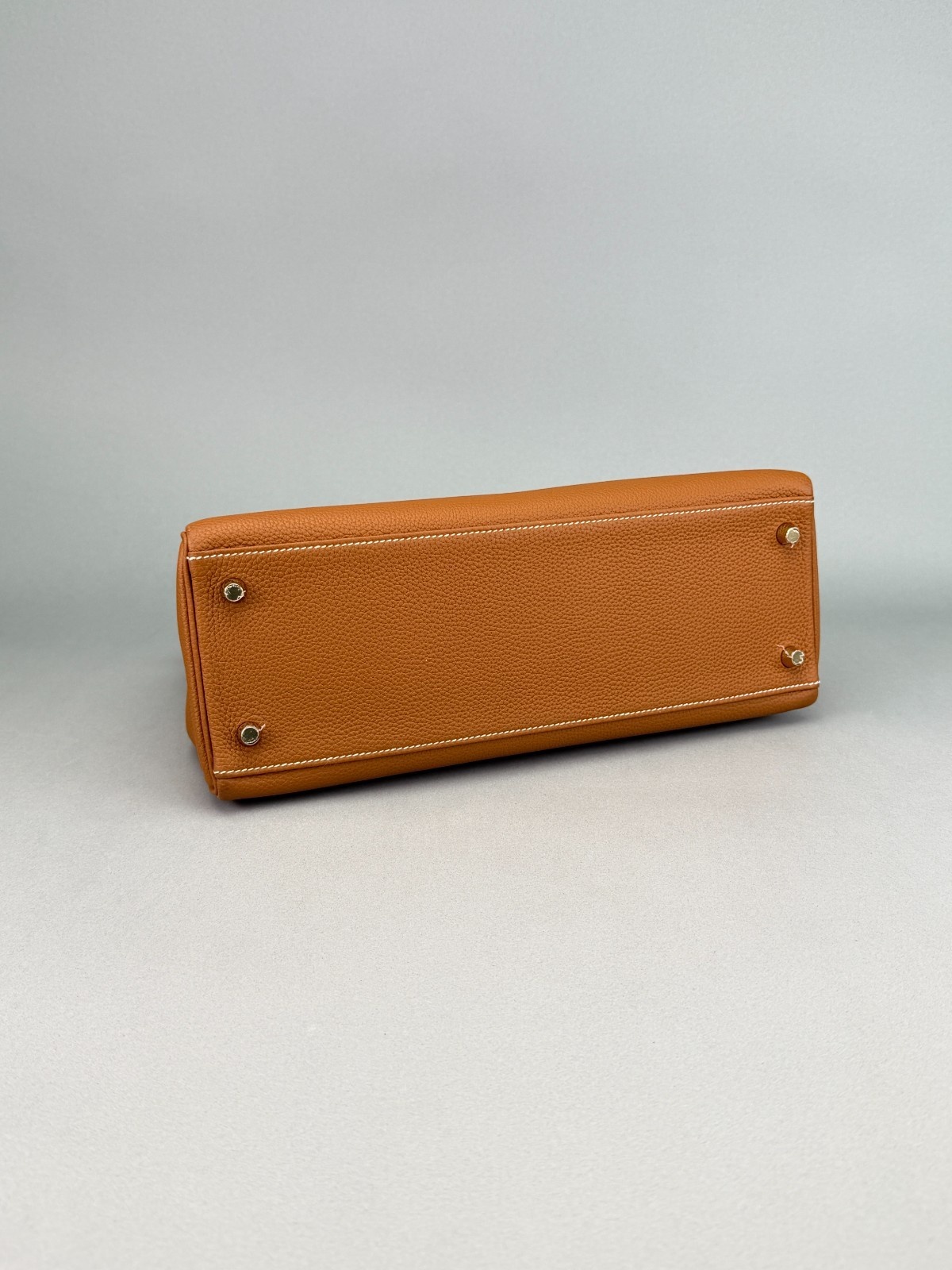 Hermes Kelly 32 Retourne Togo Gold Gold Hardware Preowned C Stamp