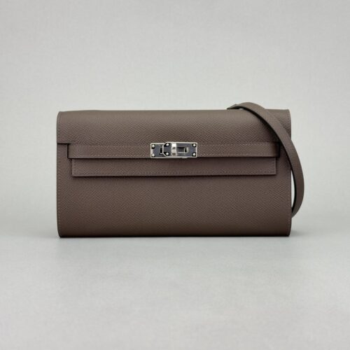 Hermes Kelly To Go Sellier Epsom Leather Ecorce Palladium Hardware K Stamp 2025