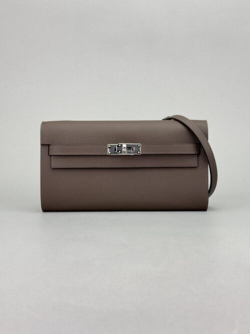 Hermes Kelly To Go Sellier Epsom Leather Ecorce Palladium Hardware K Stamp 2025