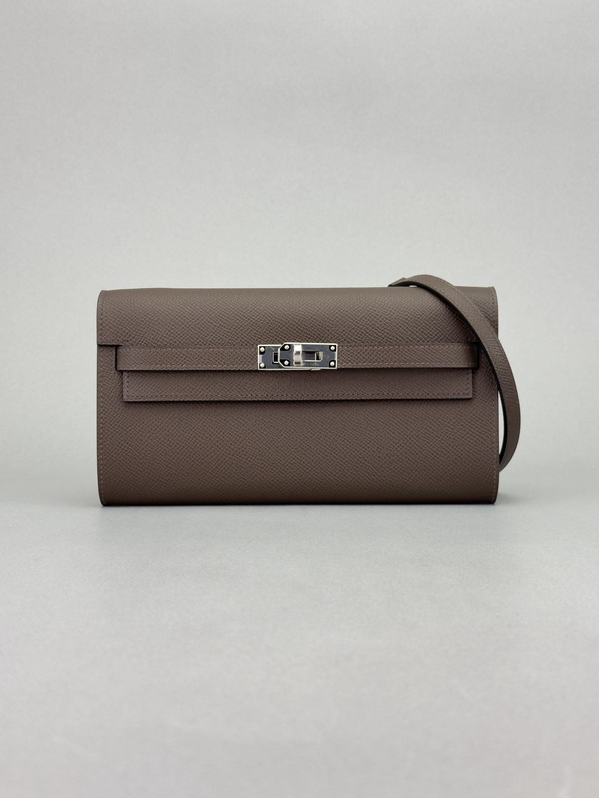 Hermes Kelly To Go Sellier Epsom Leather Ecorce Palladium Hardware K Stamp 2025