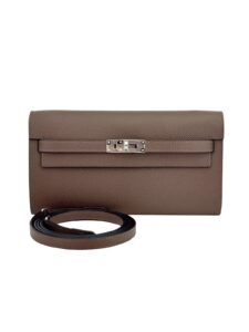 Hermes Kelly To Go Sellier Epsom Leather Ecorce Palladium Hardware K Stamp 2025