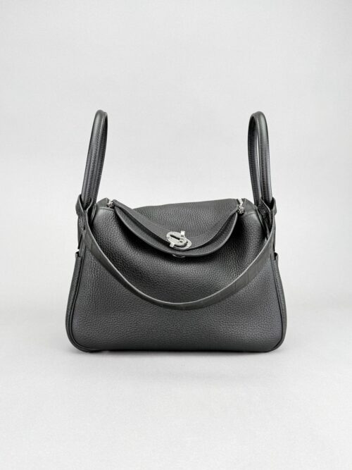 Hermes Lindy 26 Retourne Alligator Touch Black Palladium Hardware Preowned Z