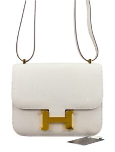 Hermes Mini Constance 18 Sellier Epsom Craie Gold Hardware W Stamp 2025