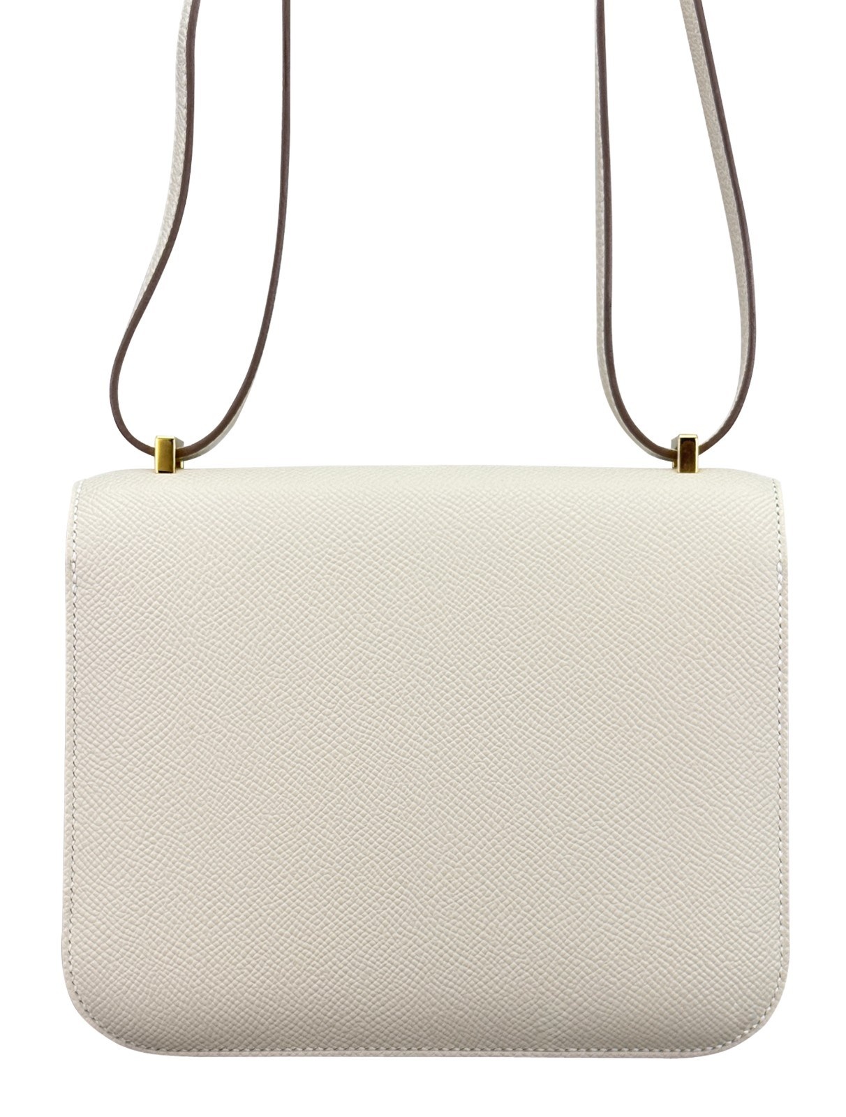 Hermes Mini Constance 18 Sellier Epsom Craie Gold Hardware W Stamp 2025