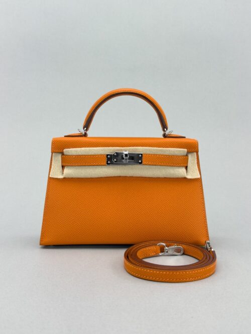 Hermes Mini Kelly 20 Sellier Epsom Orange Palladium Hardware K Stamp 2026