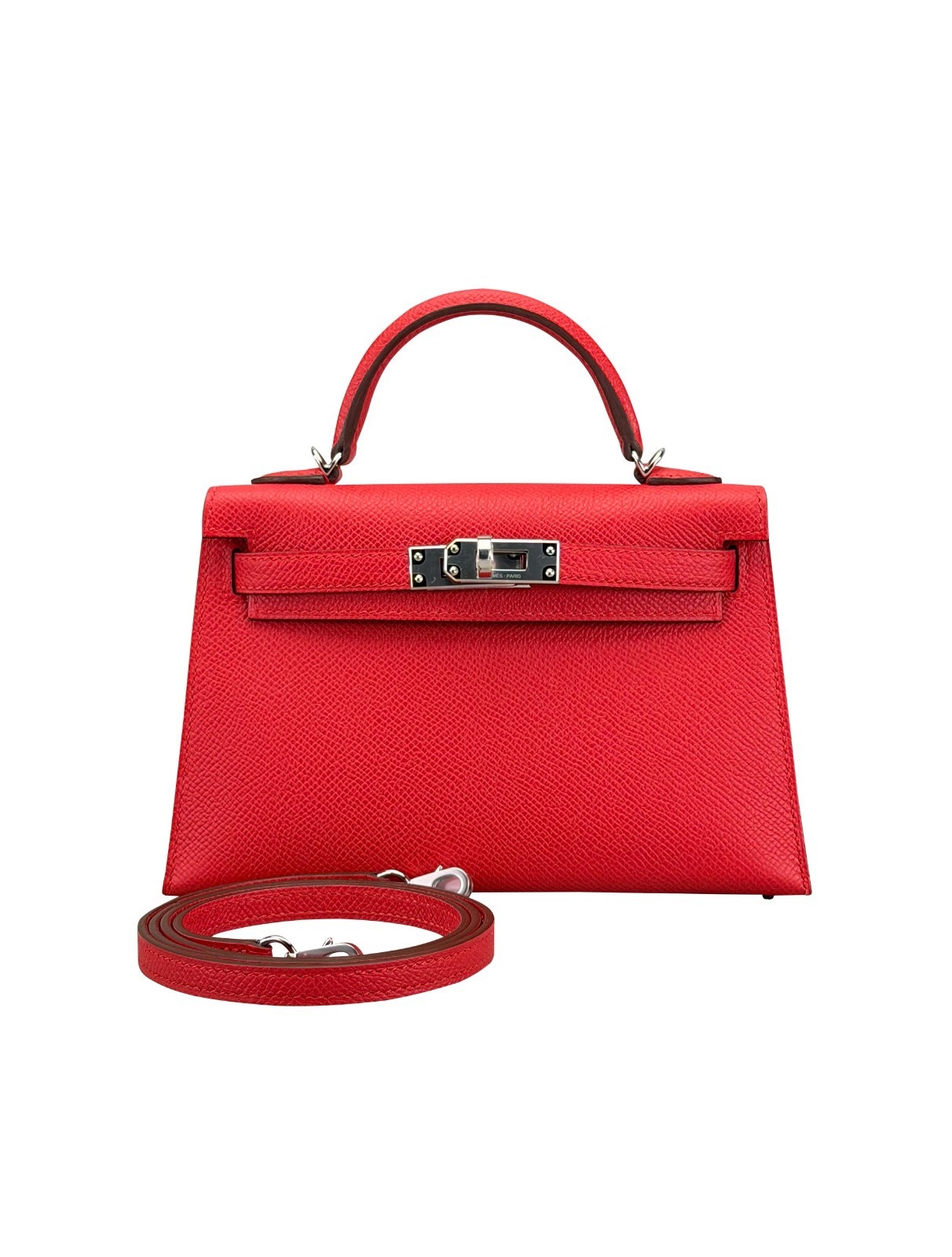 Hermes Mini Kelly 20 Sellier Epsom Rouge Radieux Palladium Hardware K Stamp 2026