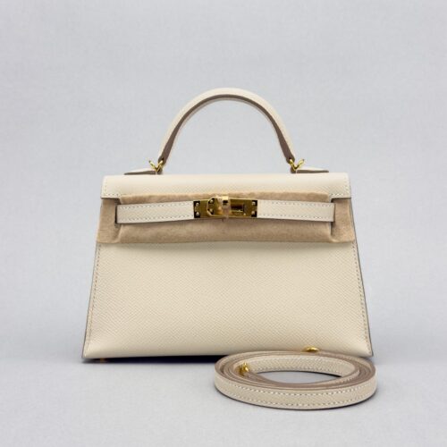 Hermes Mini Kelly 20 Epsom Craie Gold Hardware K Stamp 2025