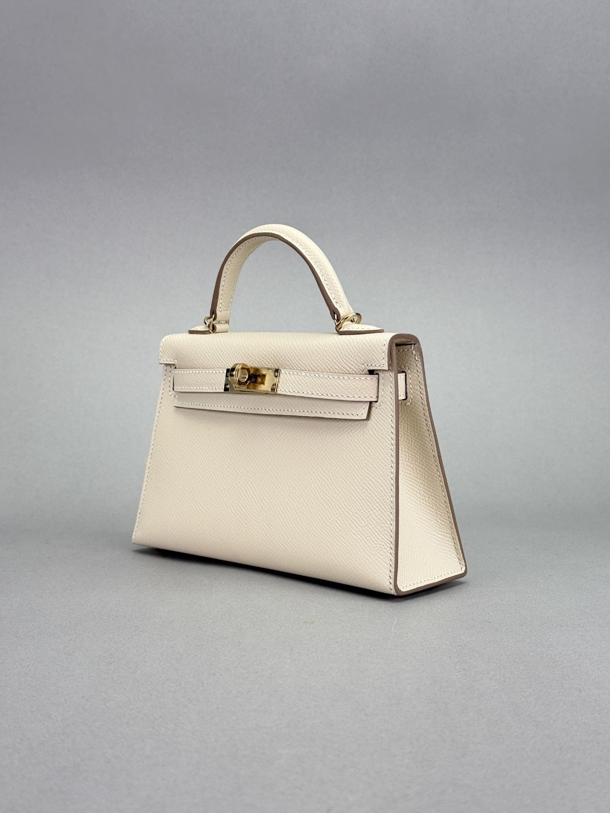 Hermes Mini Kelly 20 Epsom Craie Permabrass Hardware W Stamp 2025