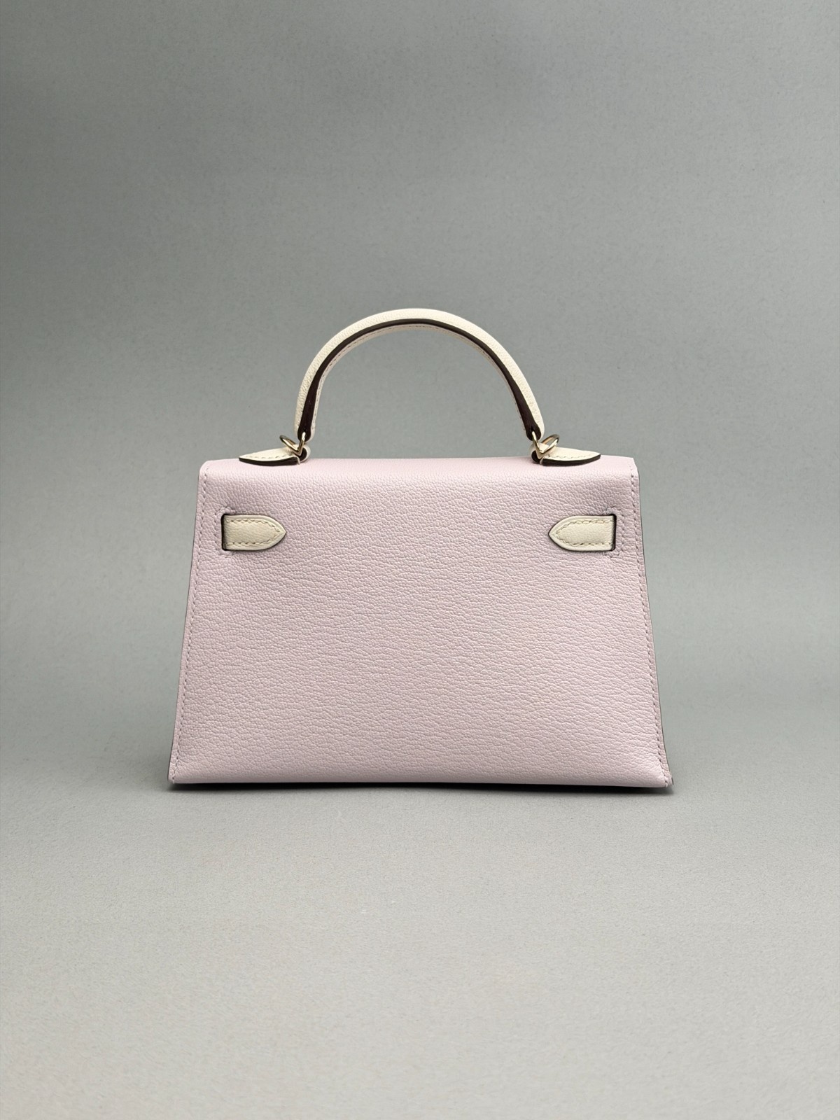 Hermes Mini Kelly II 20 HSS Chevre Mauve Pale/Nata Permabrass Hardware W 2026