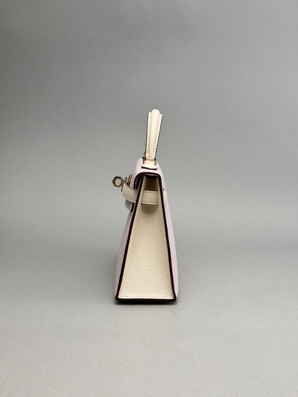 Hermes Mini Kelly II 20 HSS Chevre Mauve Pale/Nata Permabrass Hardware W 2026