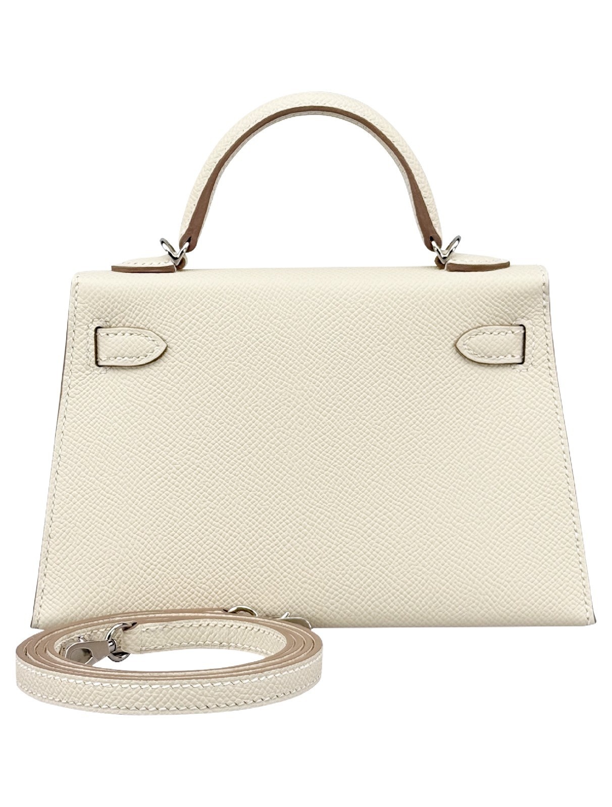 Hermes Mini Kelly II 20 HSS Epsom Craie/ Black Palladium Hardware K Stamp 2025