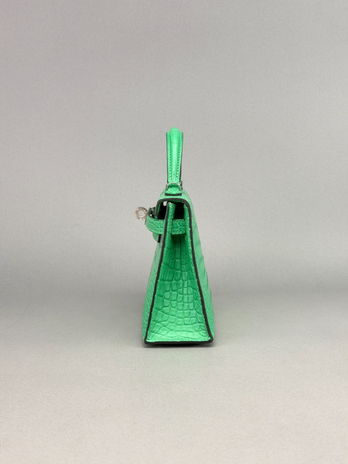 Hermes Mini Kelly II 20 Matte Alligator Vert Comics Palladium Hardware B 2023