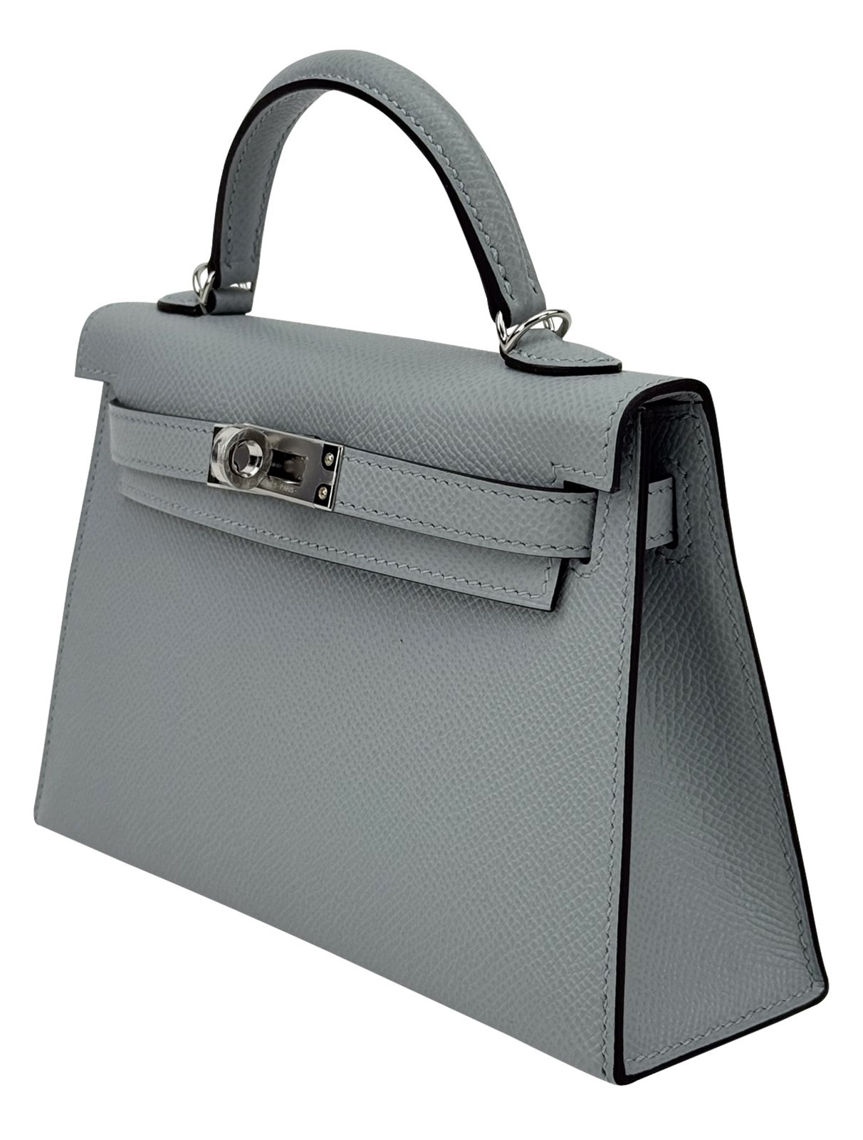 Hermes Mini Kelly 20 Sellier Epsom Blue Glacier Palladium Hardware K Stamp 2025