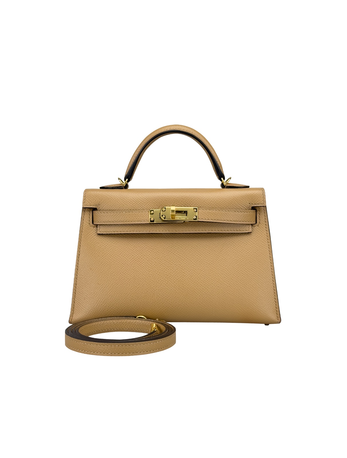 Hermes Mini Kelly 20 Sellier Epsom Chai Gold Hardware Z Stamp 2021