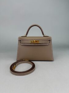 Hermes Mini Kelly II 20 Sellier Epsom Etoupe Gold Hardware K Stamp 2025