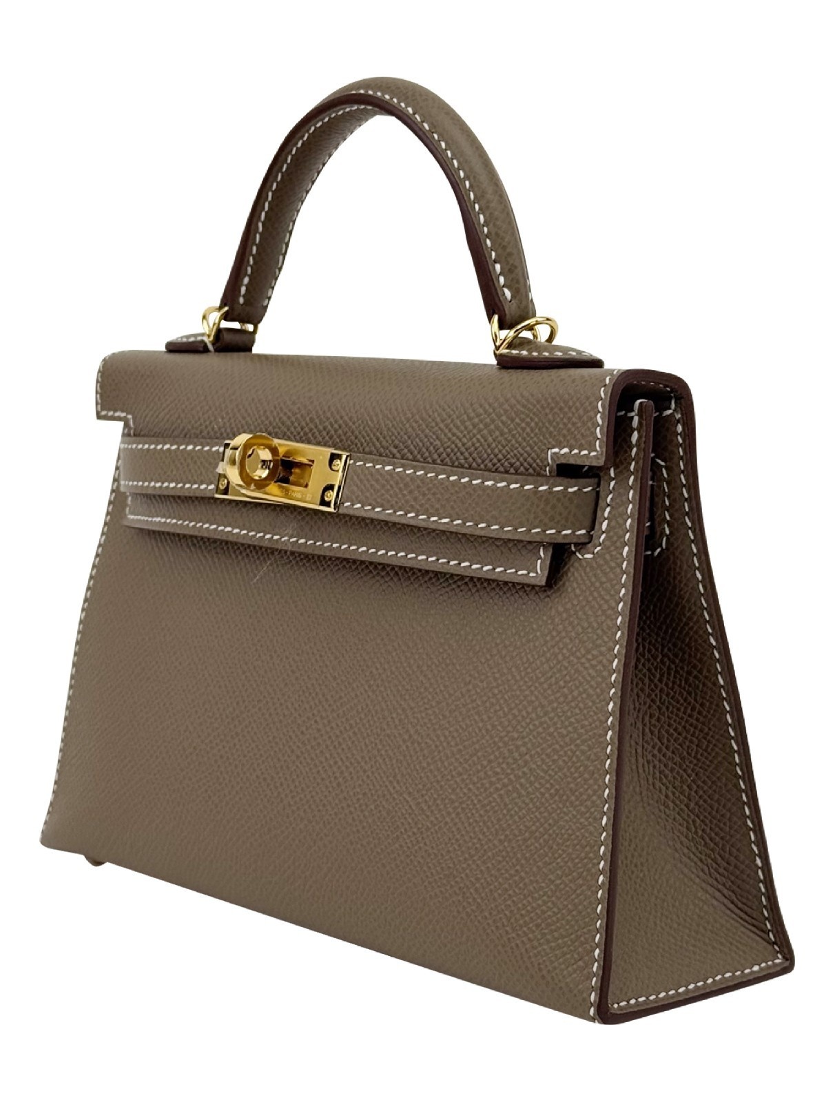 Hermes Mini Kelly II 20 Sellier Epsom Etoupe Gold Hardware K Stamp 2025