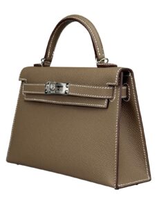 Hermes Mini Kelly 20 Sellier Epsom Etoupe Palladium Hardware K Stamp 2026
