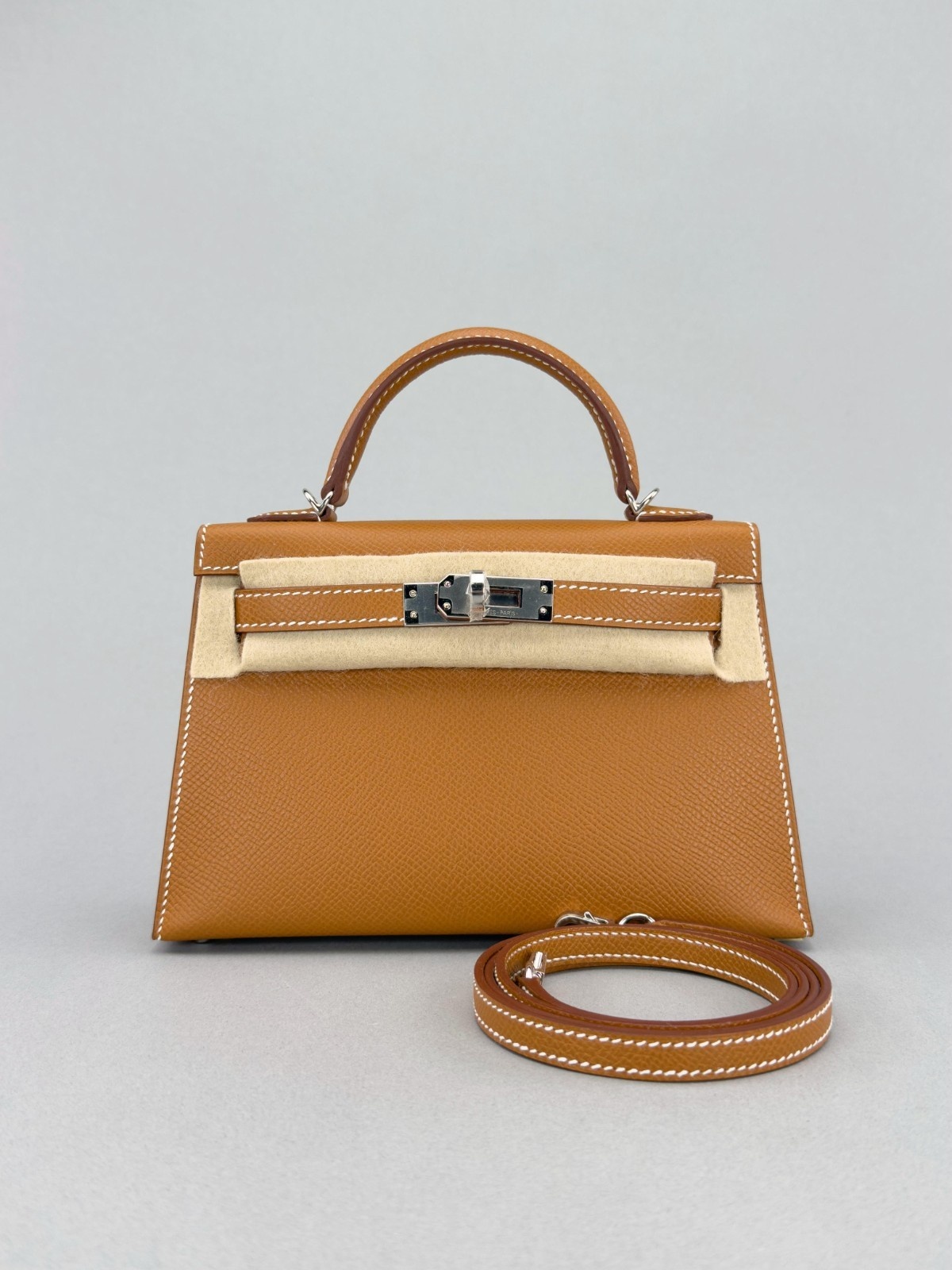 Hermes Mini Kelly II 20 Sellier Epsom Gold Palladium Hardware K Stamp 2025