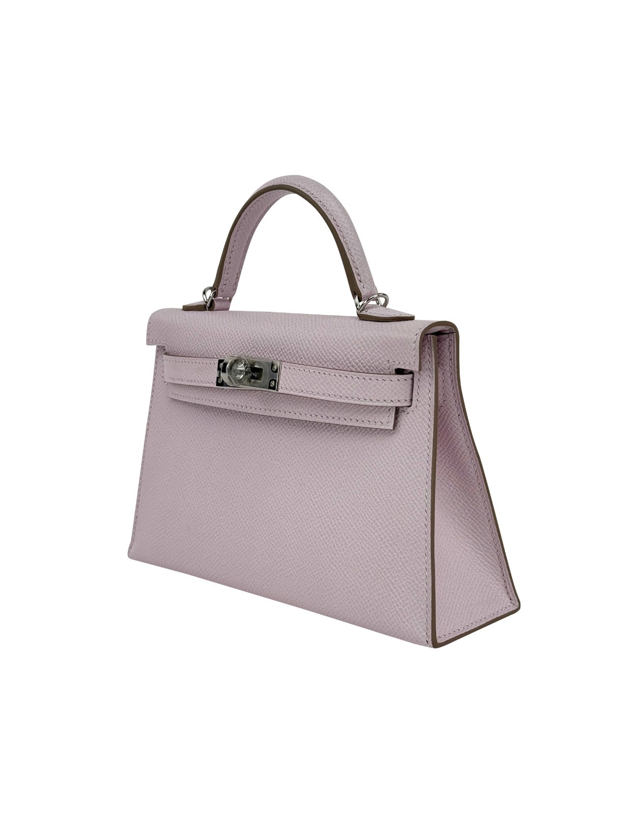 Hermes Mini Kelly 20 Sellier Epsom Mauve Pale Palladium Hardware K Stamp 2025