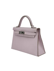 Hermes Mini Kelly 20 Sellier Epsom Mauve Pale Palladium Hardware K Stamp 2025