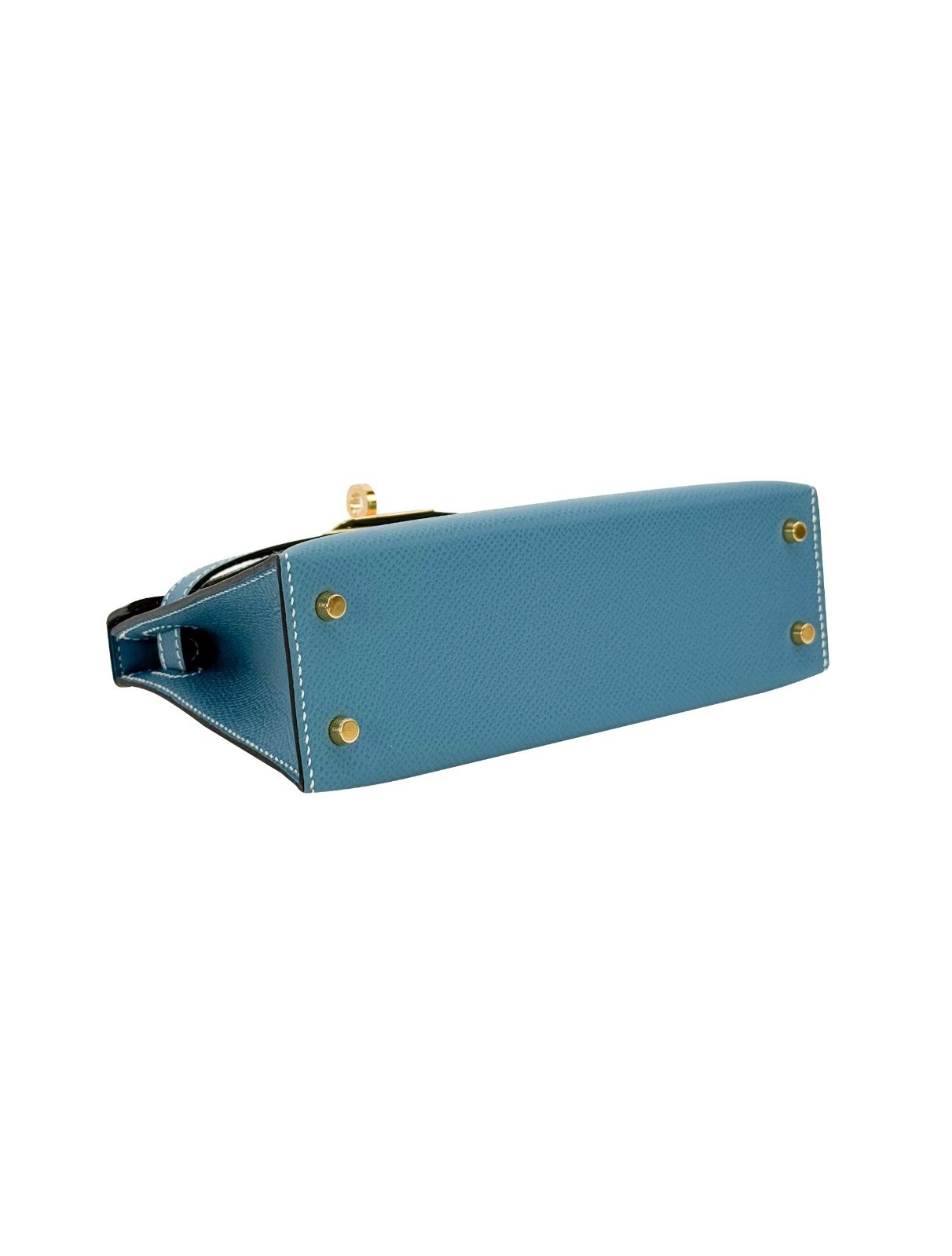 Hermes Mini Kelly 20 Sellier Epsom New Blue Jean Gold Hardware K Stamp 2025
