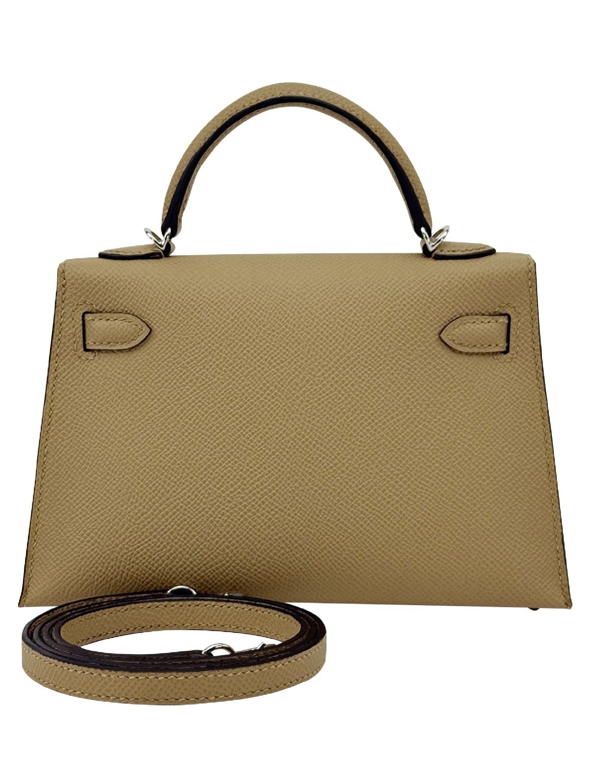 Hermes Mini Kelly II 20 Sellier Epsom Poussiere Palladium Hardware K Stamp 2025