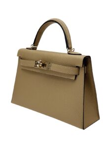 Hermes Mini Kelly 20 Sellier Epsom Poussiere Permabrass Hardware W Stamp 2025