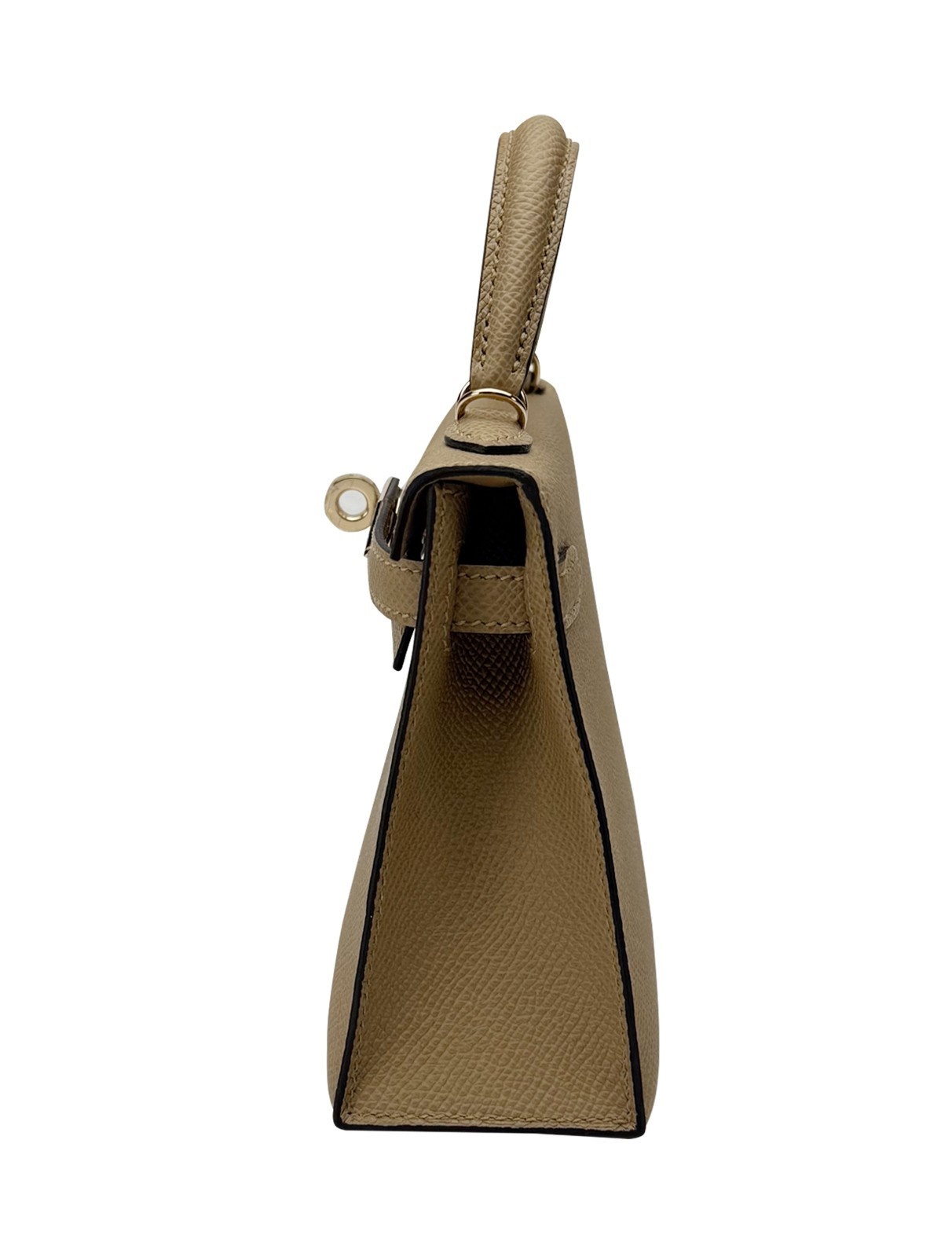 Hermes Mini Kelly 20 Sellier Epsom Poussiere Permabrass Hardware W Stamp 2025