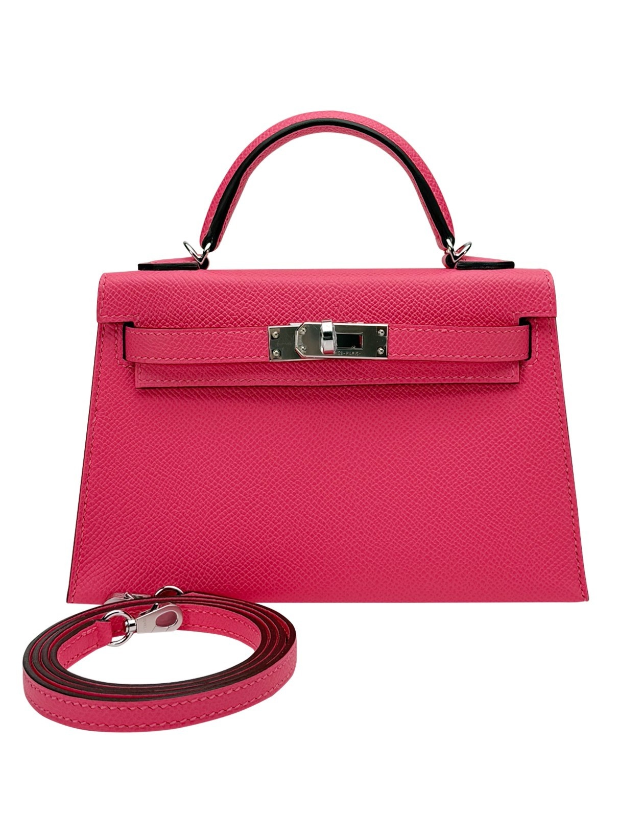 Hermes Mini Kelly 20 Sellier Epsom Rose Azalee Palladium Hardware W Stamp 2025