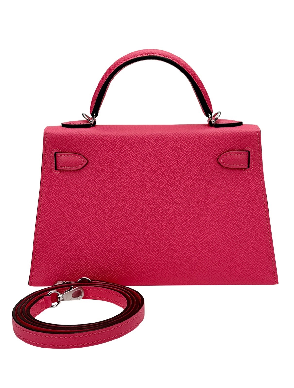 Hermes Mini Kelly 20 Sellier Epsom Rose Azalee Palladium Hardware W Stamp 2025