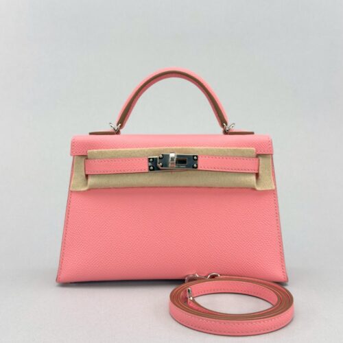 Hermes Mini Kelly II 20 Sellier Epsom Rose Confetti Palladium Hardware G 2026