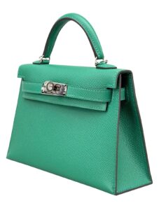 Hermes Mini Kelly 20 Sellier Epsom Vert Moyen Palladium Hardware W Stamp 2025