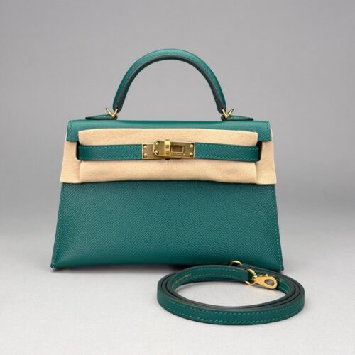 Hermes Mini Kelly 20 Sellier Epsom Vert Vertigo Gold Hardware Y Stamp 2020