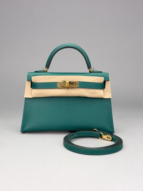 Hermes Mini Kelly 20 Sellier Epsom Vert Vertigo Gold Hardware Y Stamp 2020