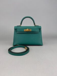 Hermes Mini Kelly 20 Sellier Epsom Vert Vertigo Gold Hardware Y Stamp 2020