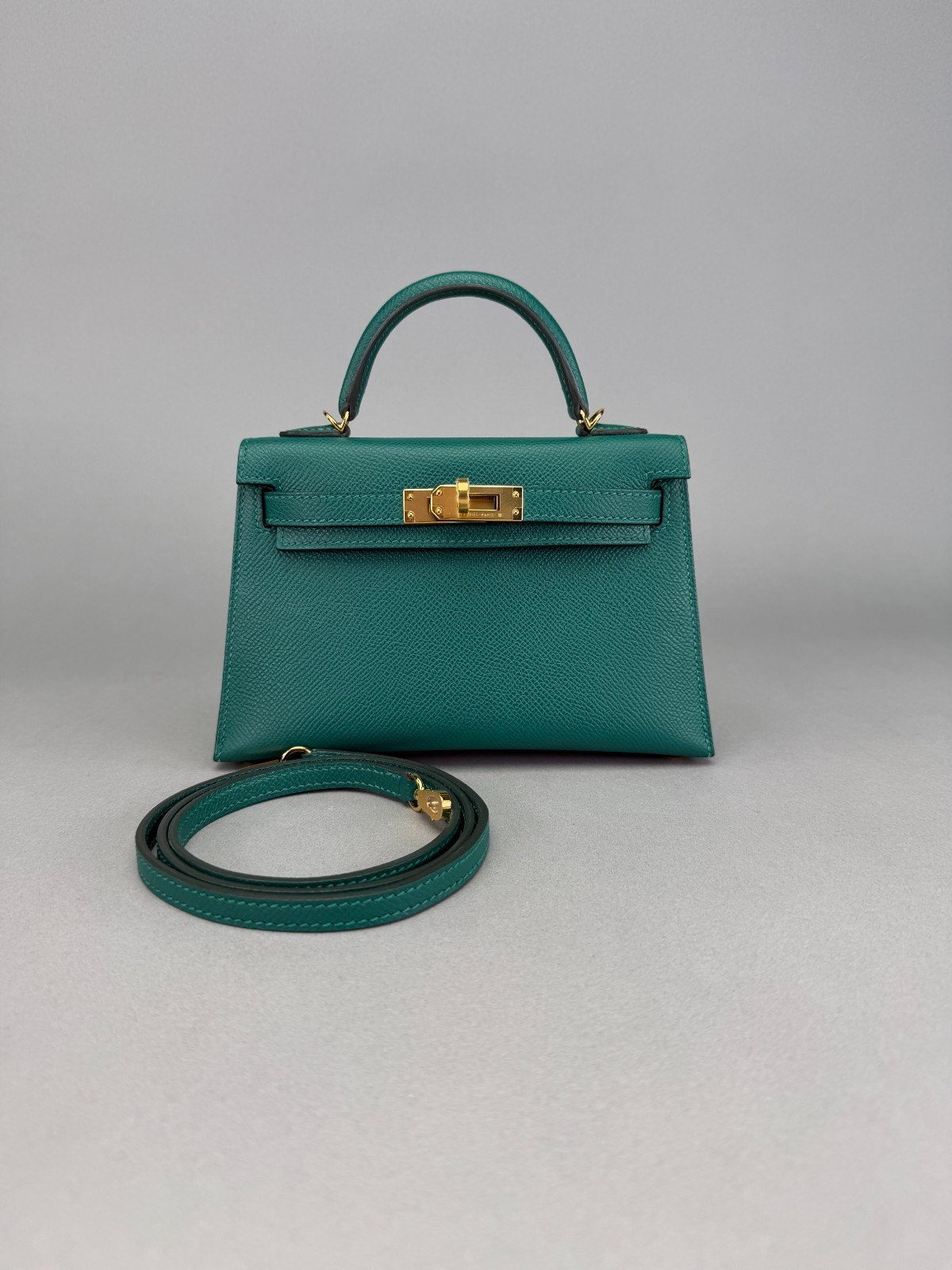 Hermes Mini Kelly 20 Sellier Epsom Vert Vertigo Gold Hardware Y Stamp 2020