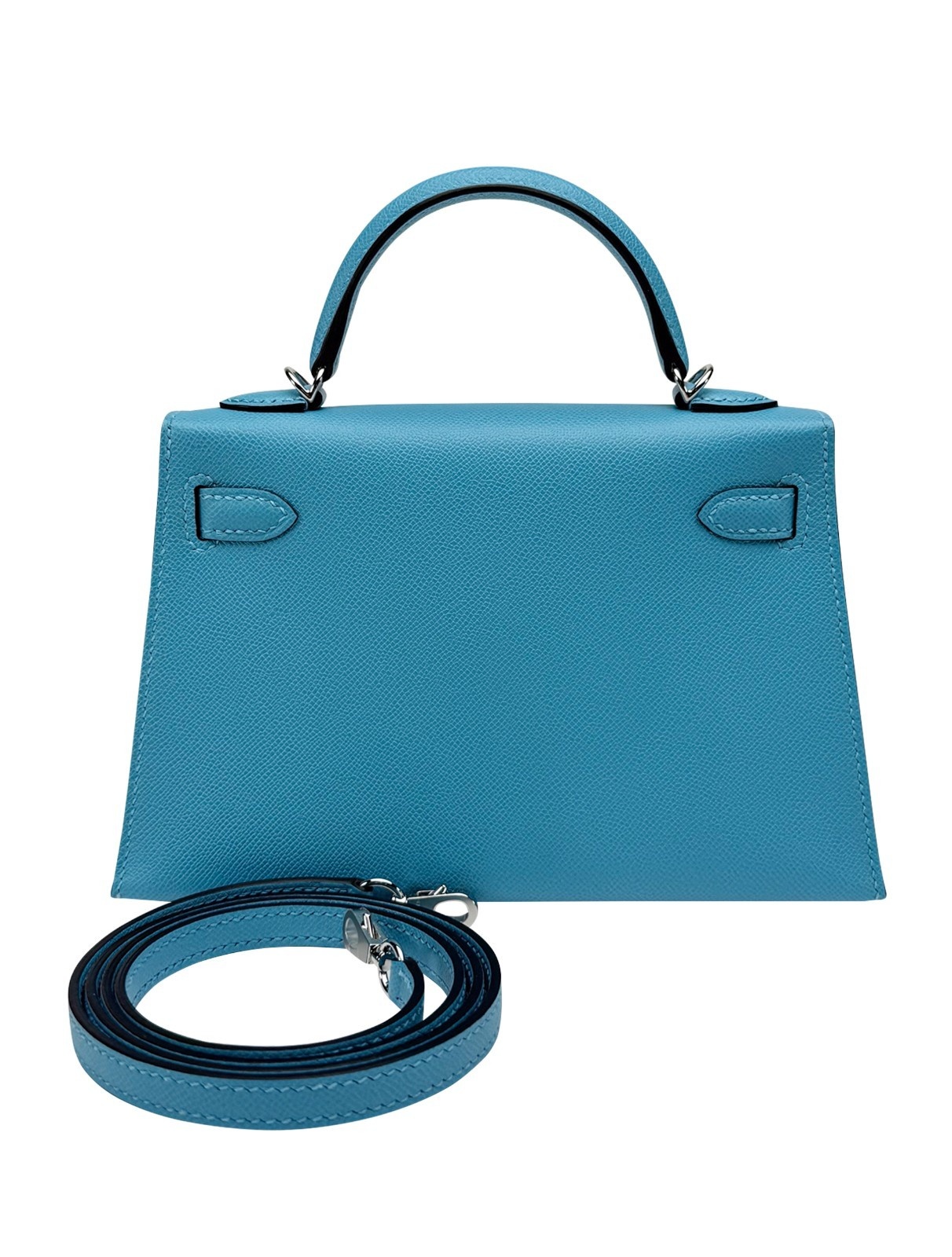 Hermes Mini Kelly 20 Sellier Madame Bleu Du Nord Palladium Hardware K Stamp 2025