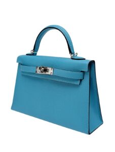Hermes Mini Kelly 20 Sellier Madame Bleu Du Nord Palladium Hardware K Stamp 2025