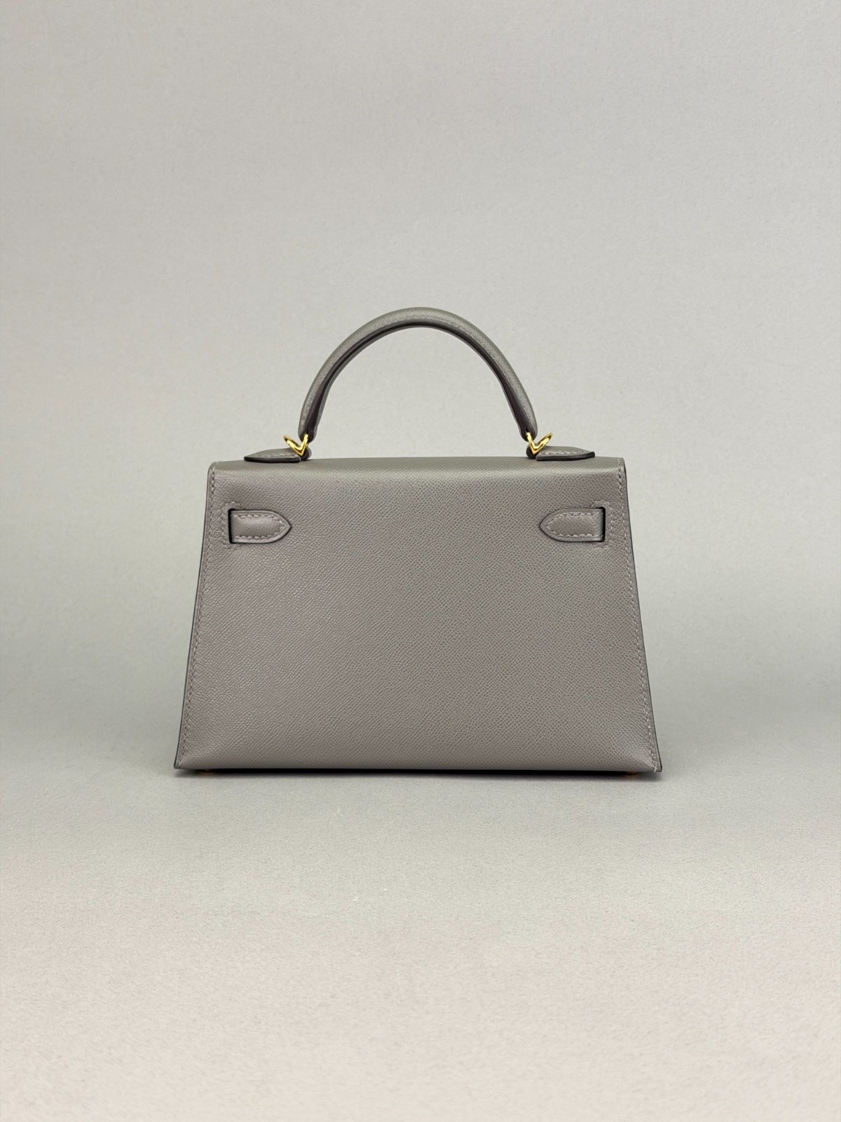 Hermes Mini Kelly II 20 Sellier Madame Gris Meyer Gold Hardware W Stamp 2025
