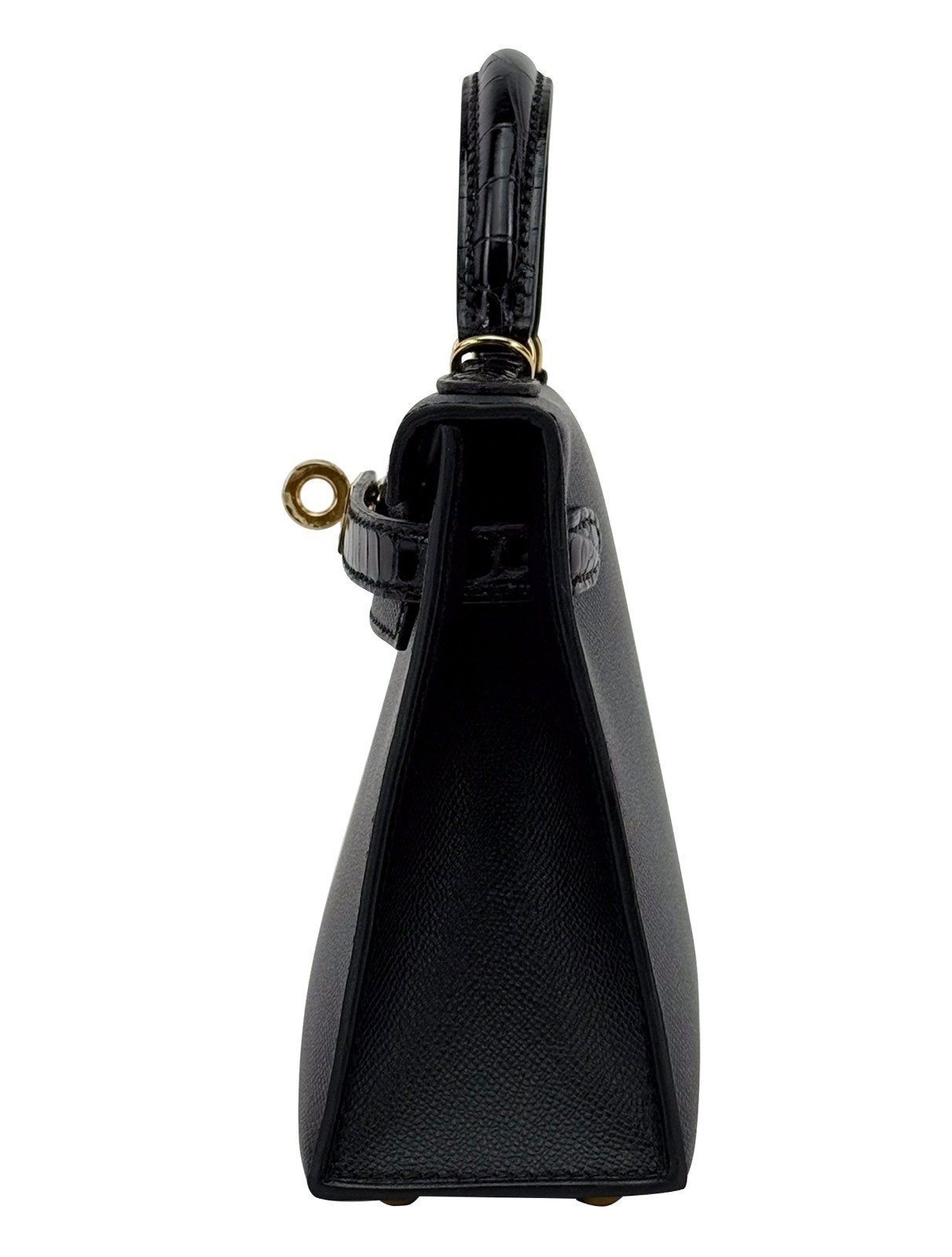 Hermes Mini Kelly 20 Touch Shiny Alligator Black/Noir Gold Hardware W Stamp 2025