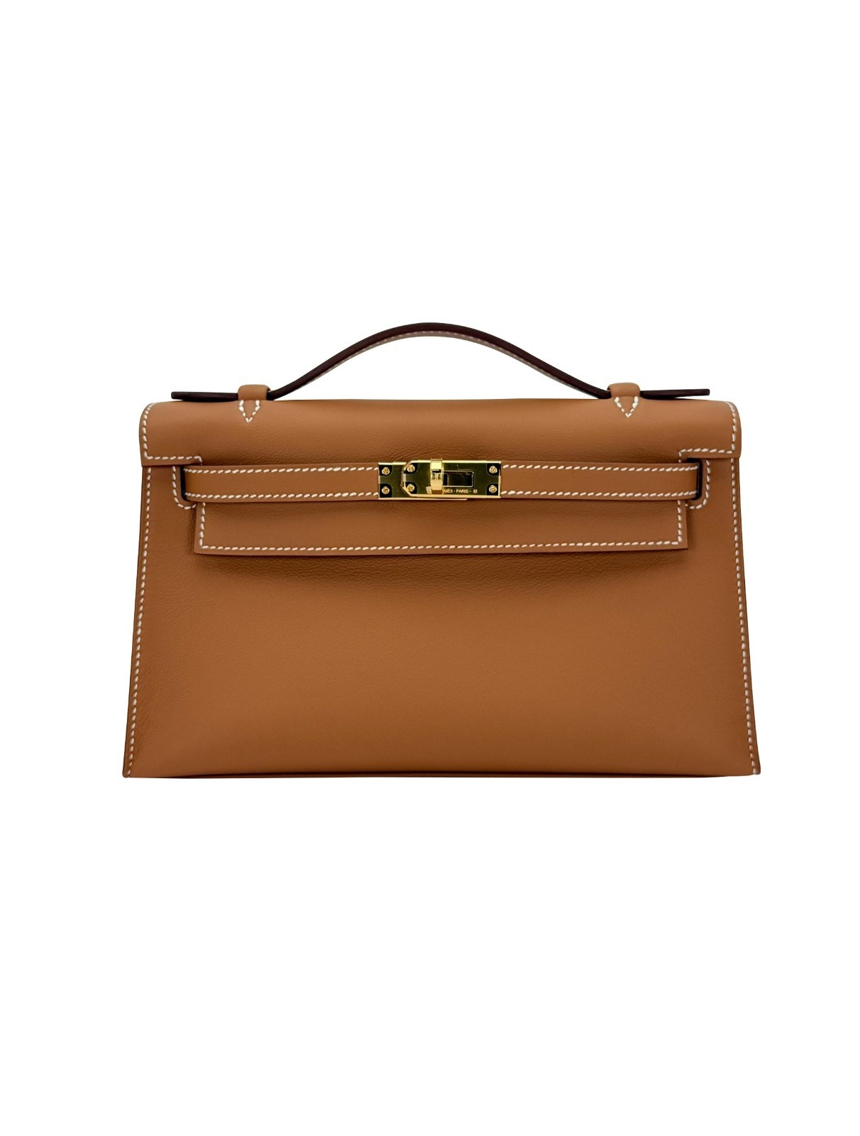 Hermes Mini Kelly Pochette Sellier Swift Gold Gold Hardware K Stamp 2025