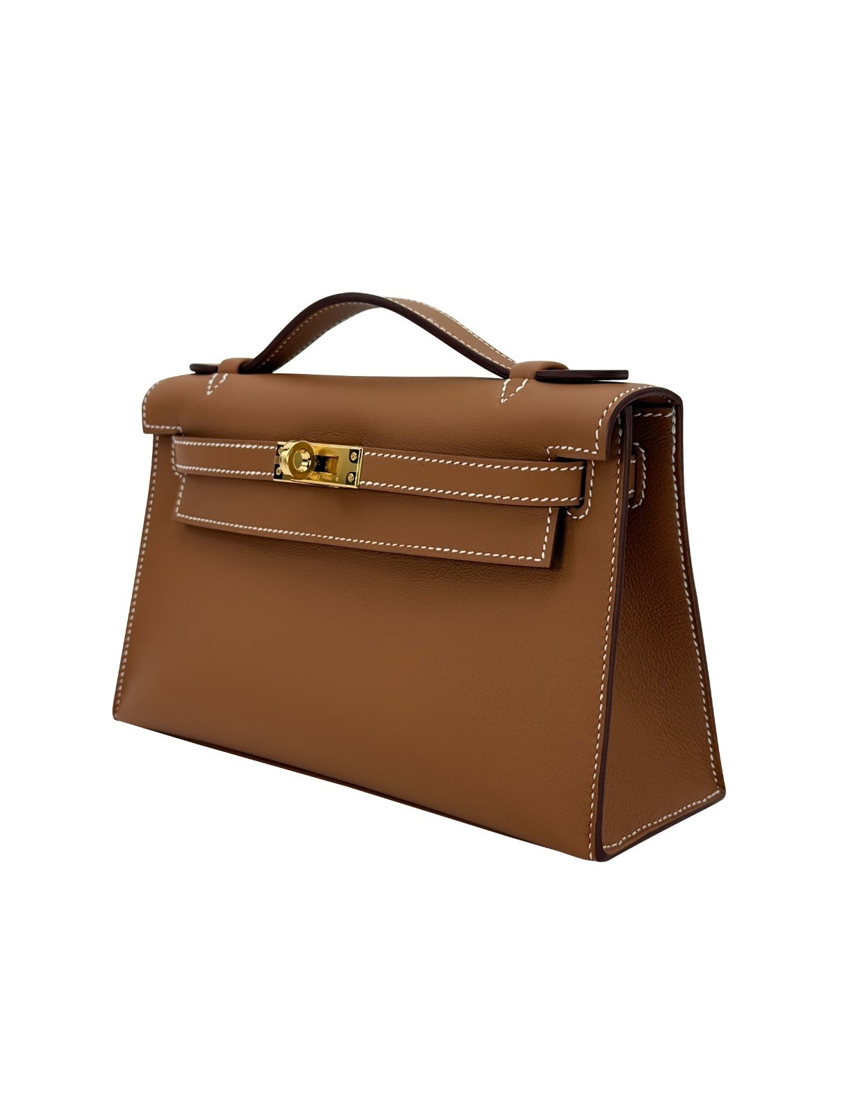 Hermes Mini Kelly Pochette Sellier Swift Gold Gold Hardware K Stamp 2025