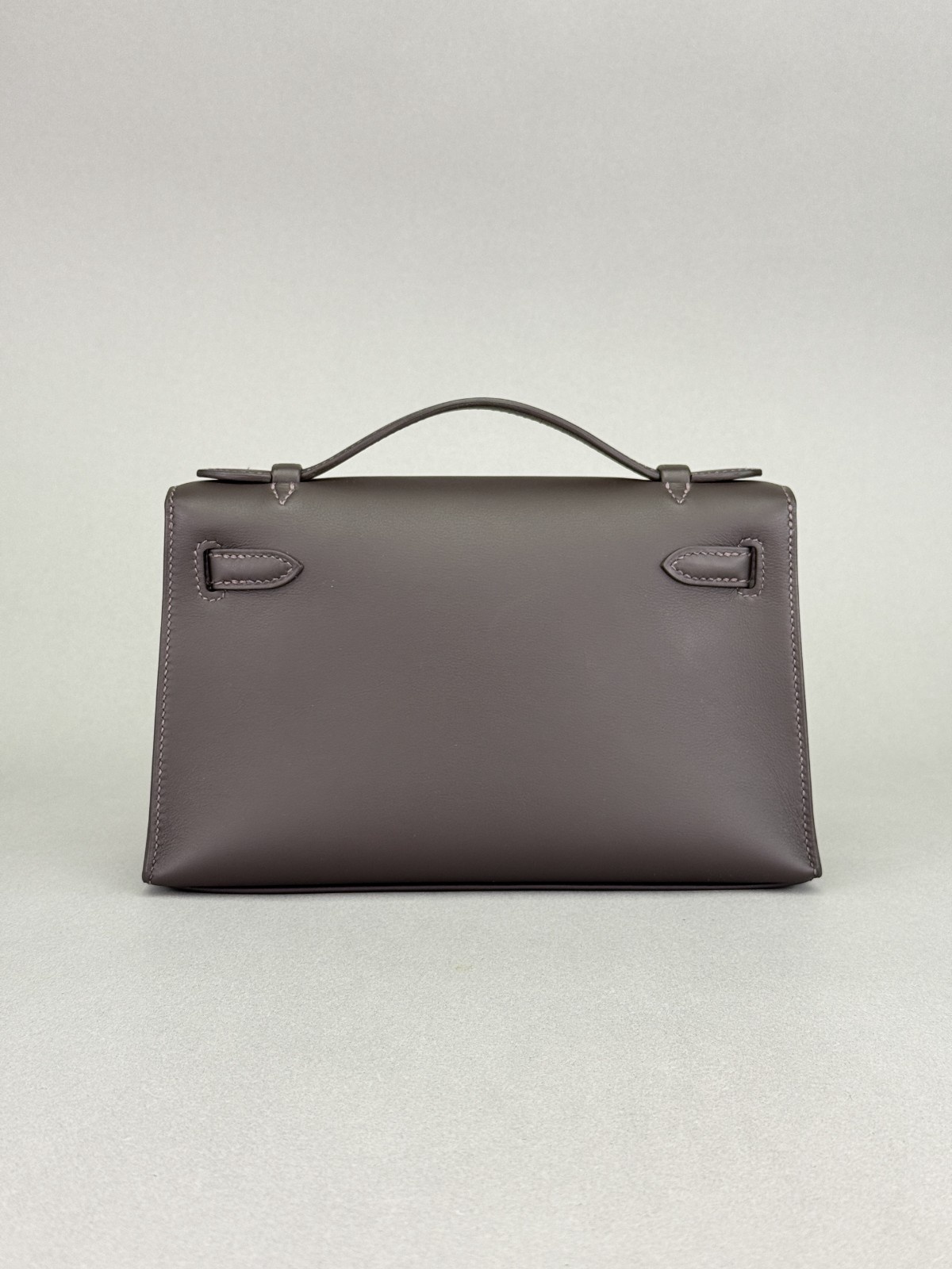 Hermes Mini Kelly Pochette Swift Bai Brun/ Chocolate Gold Hardware K Stamp 2025