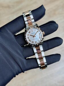 Rolex Datejust 31 MOP Pearl Roman Domed Oyster Preowned Watch&Box 178341