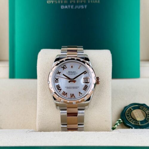 Rolex Datejust 31 MOP Pearl Roman Domed Oyster Preowned Watch&Box 178341